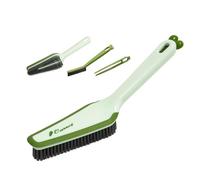 Bathroom Cleaner Shower Cleaning Brush, Scrubbing Brush loor Scrubbing Carpet Hard Bristle Brushes with Handle Multifunctional Bathroom Floor Scrubbing Brushes for Bathtub Toilet Sink Tile (Green)