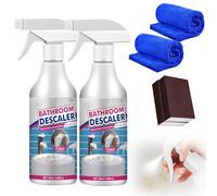 Bathroom Cleaner Spray, 2025 Upgrade Cleaning Kitchen Glass Cleaner Spray, Powerful Shower Toilet Limescale Remover S-pray, Multi-Purpose Cleaning No Rinse for Bathroom Shower Glass (2)
