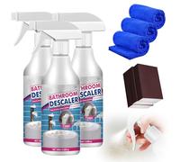 Bathroom Cleaner Spray, 2025 Upgrade Cleaning Kitchen Glass Cleaner Spray, Powerful Shower Toilet Limescale Remover S-pray, Multi-Purpose Cleaning No Rinse for Bathroom Shower Glass (3)