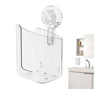 Bathroom Cleaning Door - Red Wet Wipes Dispenser, Wall Mounted Suction Box, Refillable Tissue Container, Modern Storage Organizer | Fornit