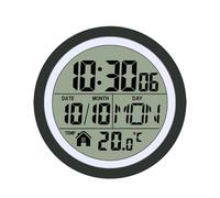 Bathroom Clock, With Countdown, Touch Screen, Temperature, Kitchen Wall Clock, Waterproof Shower Timer, Lcd Screen Display, 14.5x14.5x6.5cm, For Kids And Adults