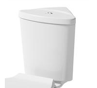 Bathroom Close Coupled Corner Toilet Cistern Only Dual Flush Ceramic White Gloss