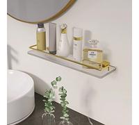 Bathroom Corner Shower Shelfs Floating Shelves Acrylic Bathroom Vanity Cosmetic Storage Rack Shampoo Organizer Storage Rack Wall-Mounted Seasoning Bottles Holde Storage Rack(50Cm Without Rod)