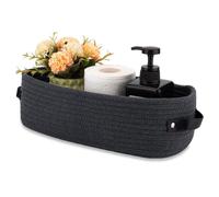 Bathroom Countertop Organizer Basket, Toilet Paper Basket, Cotton Rope Woven Storage Basket Toilet Paper Storage Bins Toilet Paper Decorative Basket Toilet Tank Basket for Bathroom, Living Room