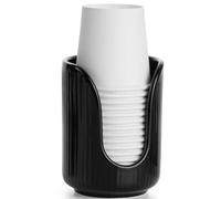 Bathroom Cup Dispenser, 3oz-4oz Ceramic Paper Cup Holder, Small Countertop Mouthwash Dixie Cups Accessories, for Vanity Countertops, Bathroom, Kitchen, and Dining Room