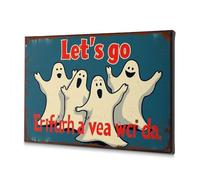 Bathroom Decor Wall Art Let'S Go Trick-Or-Treating! Canvas Decorative Picture Wall Pictures For Living Room Bathroom Decor Wall(30x40cm)