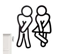 Bathroom Decoration Signs, Creative Acrylic Fade Resistant Decorations, Toilet Decoration for Wall - For Toilets Public Indoor Outdoor Hallway Hotel Restaurant Celebrations Meetings