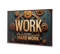 Bathroom Decorations Work Hard, Know How To Work. Canvas Decorative Picture Easter Decor Bedroom Decor(20x30cm)