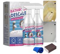 Bathroom Descaler, Bathroom Descaler Foam Spray, Powerful Stubborn Stains Cleaners, Limescale Remover Spray, Multi-purpose Bubble Cleaning SPRAY, For Bathtub Toilet BATHROOM Shower (2)