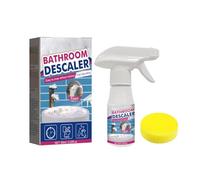 Bathroom Descaler Foam Cleaner, 2025 Upgrade Powerful Bathroom Descaler Foam Cleaner Spray, All Purpose Rinse Cleaning Foams with Sponge for Shower Room, Glass, Sink, Toilet, Bathtub (1)