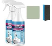 Bathroom Descaler Foam Cleaner - 2026 Upgrade Bathroom Foam Cleaner Spray, Multi-Purpose Stubborn Stains Cleaners, Descaling Spray for Walls, Toilet, Glass, Sink (2 Pcs)