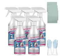 Bathroom Descaler Foam Cleaner, 60ml Stubborn Stains Cleaner, Bathroom Descaler Spray for Toilet Bowl, Faucets, Bathtubs, Tiles, Glass (5pcs)