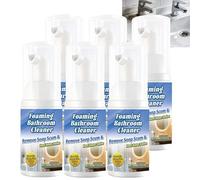 Bathroom Descaler Foam Spray, Fast-Acting Multi-Surface Descaler, Stubborn Stain Remover Foam, Calcium Deposit Cleaner Spray, Soap Scum Remover Foaming, No-Rinsed Bathroom Foaming Cleaning. (6PCS)