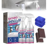 Bathroom Descaler Spray 2026 Upgrade, Bathroom Foam Cleaner Spray, Limescale Remover, All Purpose Foam Cleansing Foam S-pray, For Bath-room Bathtub Toilet Shower Sink Glass (2)