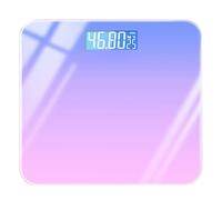 Bathroom Digital Weight Scale, Smart Body Muscle Scale, Rechargeable Tempered Glass Health Analyzer, Precise Readings, Clear LCD Display, 10.2 x 10.2 in / 26 x 26 cm, Gradient Purple