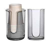 Bathroom Dispenser - Durable Paper Storage, Easy Install Vanity Organizer | Modern Mouthwash Cup Holder, Compact Rinsing Rack, Accessory