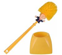 Bathroom Donald Trump Toilet Brush with Holder Cleaning Brush Set - Funny Gift