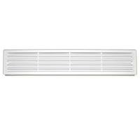Bathroom Door Air Vent Grille 450mm x 92mm Two Sided Ventilation Cover POW33 (White)