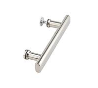 Bathroom Door Handle for Glass Door,304 Stainless Steel Push Pull Door Handle/Glass Pulls, Full Polished Stainless Steel Finish (Size : 300mm)