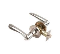 Bathroom Door Handle Set with Emergency Release One Side and Snib Turn Other Adjustable Latch 60-70mm Fittings Included (Polished Chrome)