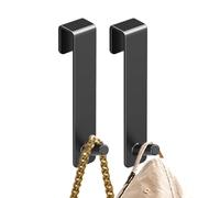 Bathroom Door Hanger, 2 Piece Towel Holder, 6.3x2.5 Inches Coat Organizer with Secure Grip, Compact Cabinet Accessory with Modern Style, Strong Hook Supply, Household Gear for Dorm Room Bedroom