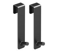 Bathroom Door Hooks, Towel Coat Hanger, Cabinet Organizer Rack, Space Saving Over Door Storage, Heavy Duty Holder for Bathroom Kitchen Laundry Dorm Apartment Farmhouse Bedroom 2.5x2.2x13.3cm