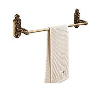 Bathroom European Antique Towel Holder Space Aluminum Towel Bar Bathroom Toilet Towel Rail Hotel Bathroom Towel Rack Tower Hanger/a