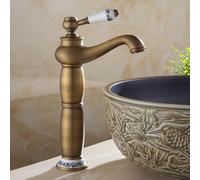 Bathroom European Style All Copper hot and Cold Basin faucets, Antique