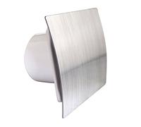 Bathroom Extractor Fan 100mm /4" Modern Shower Kitchen ES-100 Brush Chrome Finsh