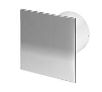 Bathroom Extractor Fan 100mm with Modern Stainless Steel Front Panel Ventilator
