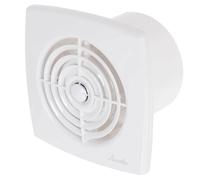 Armar Trading LTD Bathroom Extractor Fan 100mm / 4" with Humidity Sensor Timer (Delay) & Ball Bearing Toilet WC Ventilator Humidistat WR100H