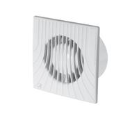 Bathroom Extractor Fan 100mm with Timer Modern White Ventilator