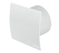 Bathroom Extractor Fan 100mm with White Curved Front Panel Duct Ventilator