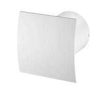 Bathroom Extractor Fan - Multiple Options Including Pull Cord, Timer, Humidity Sensor - Silent or Turbo - Chrome, White and Black Finish Options - Low Energy Consumption ((Silent) Standard, PEB100)
