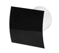 Bathroom Extractor Fan - Multiple Options Including Pull Cord, Timer, Humidity Sensor - Silent or Turbo - Chrome, White and Black Finish Options - Low Energy Consumption ((Silent) Pull Cord, PEGB100P)