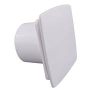Armar Trading LTD Silent Bathroom Extractor Fan 100mm / 4" with Pull Cord Switch and White Front Panel KWS100W+PNB
