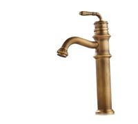 Bathroom Faucet Antique Brass All-Copper Deck Mounted Cold Hot Sink Mixer Water Tap