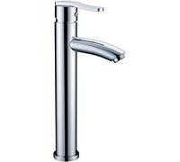 Bathroom Faucet Brass Bathroom Sink Faucet Hot and Cold Water Basin Mixer Tap Single Handle Lavatory Faucet Aerator Bathroom ?Vessel Sink Faucet, Chrome Plated,Chr,Chrome Plating is High