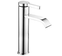 Bathroom Faucet Chrome Waterfall Bathroom Sink Faucet Single Handle Tall Vessel Basin Mixer Tap Hot and Cold Mixed Water Lavatory Faucet brass Bathroom ?Vessel Sink Faucet