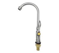 Bathroom Faucet - Copper Rotating Retro Kitchen Taps | Zinc Alloy Single Handle Bathroom Sink Tap for Garden, Balcony, Vanity, Counter, Lavatory, Room, RV and Outdoor