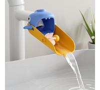 Bathroom Faucet Extender | Shark Design Long Extend Water Faucet Extender - Sink Attachment, Extension Faucet Cover, Hand Wash Helper for Kitchen Bathtub