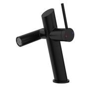 Bathroom Faucet Single Hole, Faucet for Bathroom Sink, 2 Modes Bathroom Faucet Brass, RV Vanity Basin Sink Faucet Deck Mount Basin Mixer Tap,Black