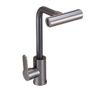 Bathroom Faucet, Spatter Proof Kitchen Sink Basin Faucet with Waterfall Pull Down Sprayer 360 Degree Rotating Hot Cold Water Mixer Single Handle Easy Install Swivels Kitchen