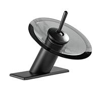 Bathroom Faucet Waterfall Glass Spout Single Handle Deck Mount Lavatory Mixer Tap with Cover Plate