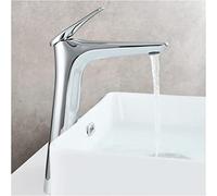 Bathroom Faucet with LED Light Hot & Cold Water Mixer Sink Tap for Indoor/Outdoor Use Modern Design Ideal for Washbasins and Home Decor