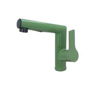 Bathroom Faucets Basin Faucet Mixer Pull Out Water Filter Tap Sink Faucet Gourmet Green Tap Brass Tapware Crane(Green Faucet)