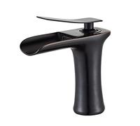 Bathroom faucets for Sink 1 Hole Vanity Faucet Single Handle one Tall Retro for,Antique D(Black A)