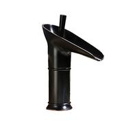 Bathroom faucets for Sink 1 Hole Vanity Faucet Single Handle one Tall Retro for,Antique D(Black C)