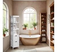 Bathroom Floor Cabinet, Freestanding Bathroom Storage Unit, 2 Drawers