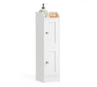 Bathroom floor cabinet with door and adjustable shelves, Cloud White / Double-door (80H)